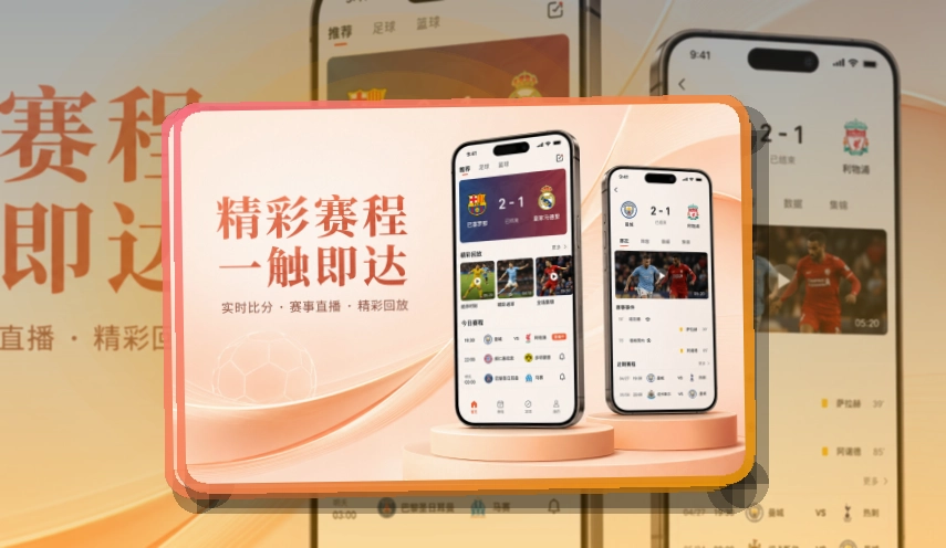 8868体育 App细节设计，赛程比分更好找，网页备用更突出 页面展示